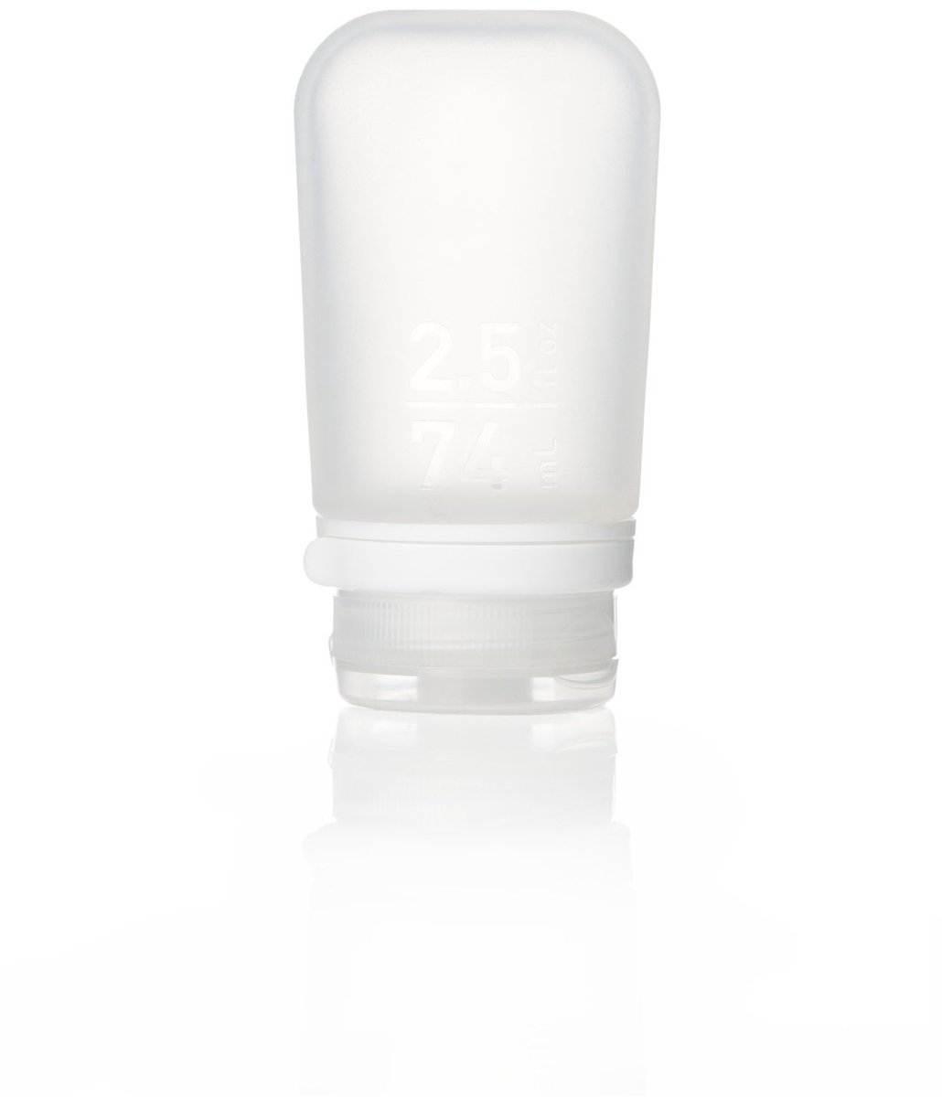 Human Gear - GoToob+ - reisflesje - flacon - herbruikbaar - lekvrij - lichtgewicht - Medium - 74ML - Clear