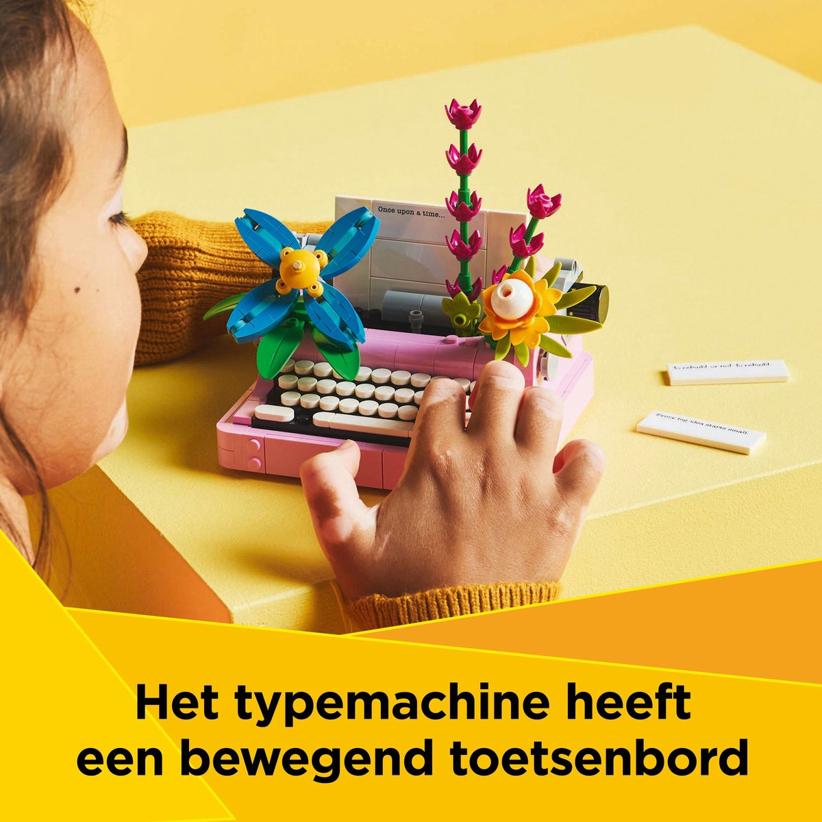 LEGO Creator 3in1 Typemachine met bloemen, Keytar en bloempot Speelgoed voor Kinderen 31169 — afbeelding 3