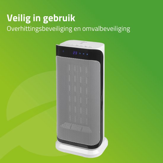Bo-Camp - Keramische kachel - Oscillerend - Ventilatiestand - 1000/2000 Watt van Bo-Camp — afbeelding 5