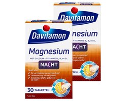 Davitamon Davitamon Magnesium Tabletten - Goede Nachtrust - Magnesium - 2 x 30 - Voedingssupplement - BUNDEL 2 - 60 stuks