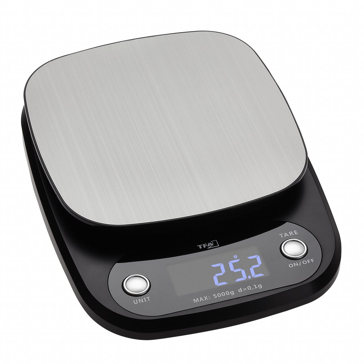 TFA Dostmann APPLE PIE Digitale keukenweegschaal Digitaal Weegbereik (max.): 5000 g Antraciet