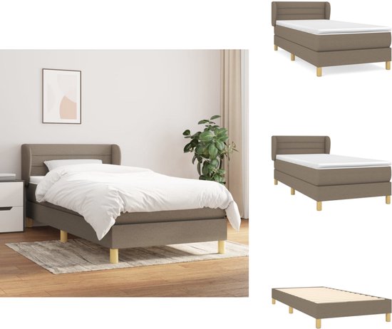 vidaXL Matelas pour cadre de lit 80x200x20 cm - Soutien moyennement ferme - Ressorts ensachés - Surmatelas doux pour la peau - Lit