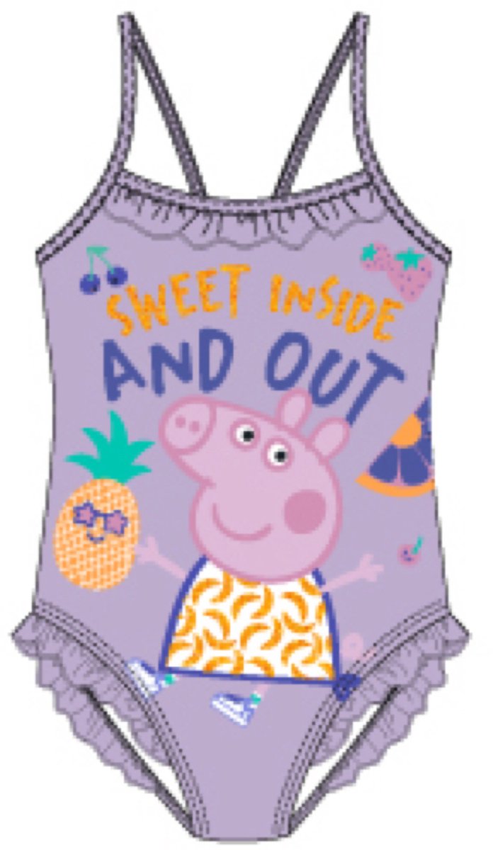 Peppa Pig Badpak Lila Maat 98