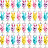 THE TWIDDLERS - 36 Jouets Pop -up à ressort pour Enfants, 6 cm - Fournitures de fête d'anniversaire de Pasen pour lapin, sacs cadeaux et coffret cadeau de Jouets à ressort