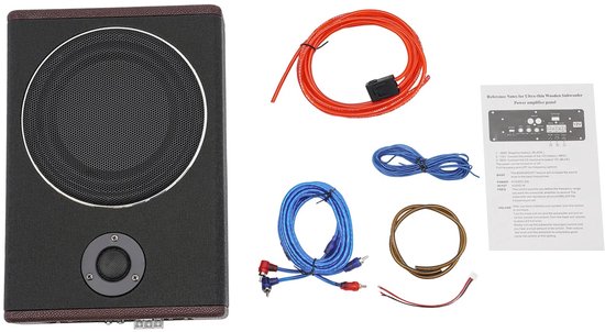 Auto Sound Power Amplifier Board, 600W 12V Audio Versterker met Dual IC Integrated Chip, Aluminiumlegering Stevige Stabiele High Power Subwoofer Amp Board voor de meeste auto's
