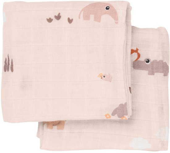 Done By Deer Playground Multidoek - 2-Pack - Powder van Merkloos — afbeelding 3