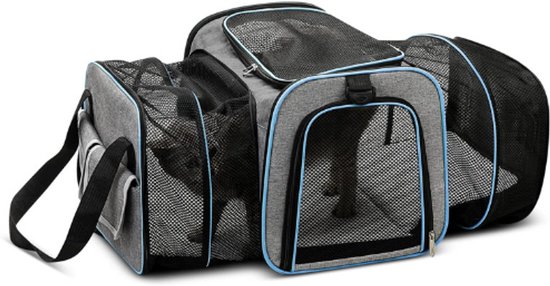 ALLSOPETS Kattenrugzak, opvouwbare huisdierendrager rugzak voor kleine