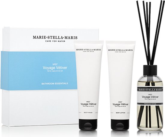 Marie-Stella-Maris No.7 Voyage Vetiver Bathroom Essentials | 100 ml + 100 ml + 100 ml | Set 3st