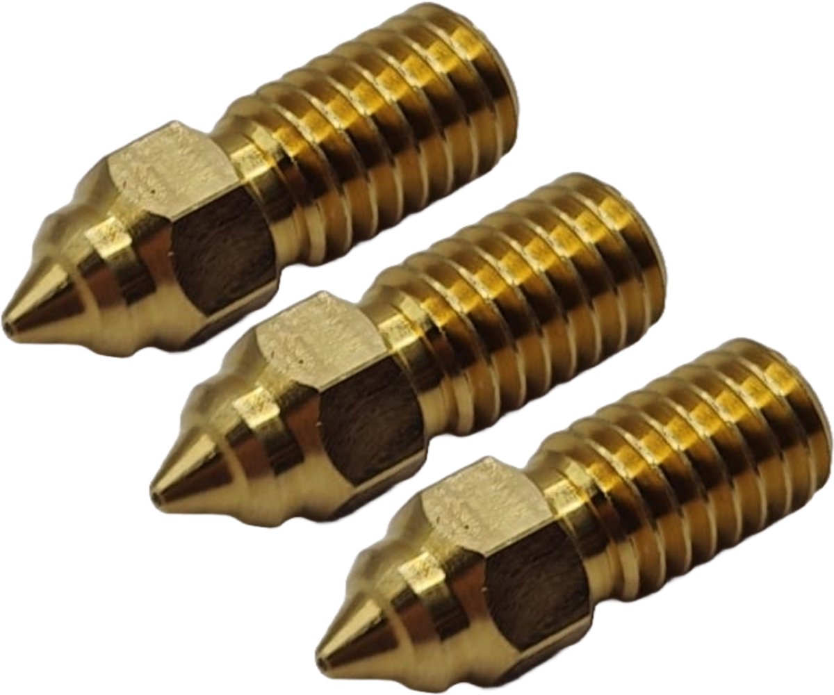 Elegoo nozzle messing 1.75mm 0.4mm 3 stuks