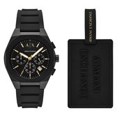 Armani Exchange Heren Horloge geschenkset 42 - Zwart