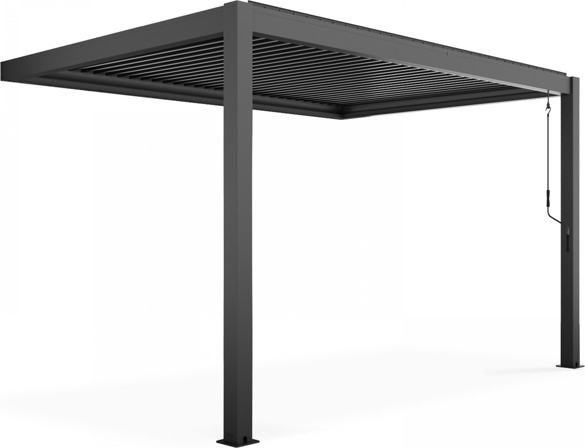 Oviala - Bioklimatische pergola met frame 3x4x25 meen muur plaatst - Oia