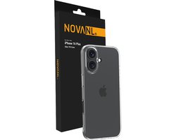 NOVANL Telefoonhoesje - Geschikt voor iPhone 16 Plus Hoesje - Transparant - Siliconen - GSM Hoesje - Doorzichtig