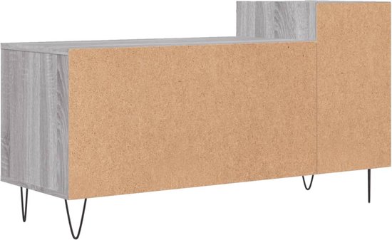 vidaXL Meuble TV - 100x35x55 cm - Chêne Sonoma Grijs Meuble TV - Meuble TV - Meuble Médias - Table basse - Meubles de salon