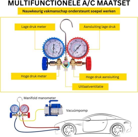 Blauwe Professionele Vacuumpomp - Draagbaar en Compact - Inclusief Hoogwaardige Accessoires — afbeelding 5
