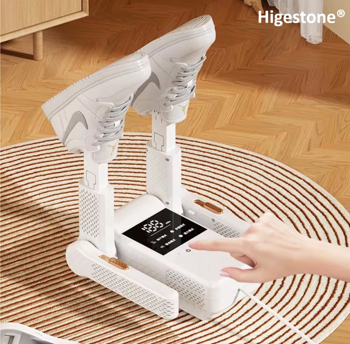 Higestone® Schoendroger Premium - Schoendroger & Schoenverfrisser - 200 Watt - 4 Standen - Timer - Wit