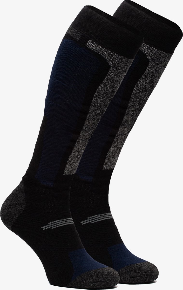 2 paar Mountain Peak skisokken - Blauw - Maat 39/42