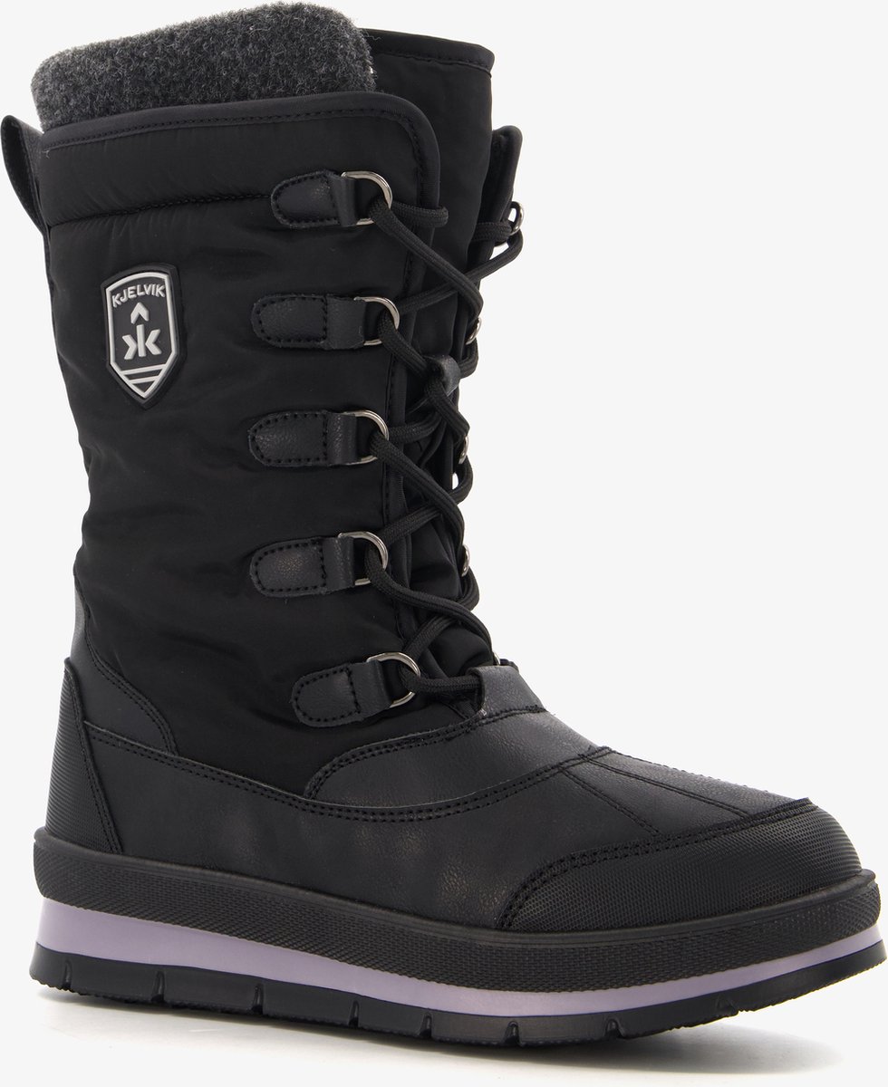Kjelvik dames snowboots - Zwart - Uitneembare zool - Maat 37 - Moonboots