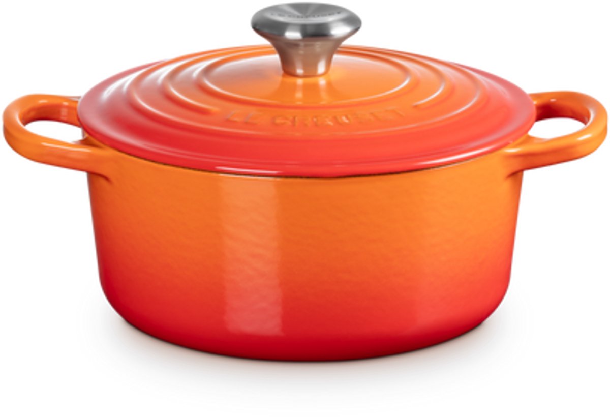Le Creuset Gietijzeren ronde braadpan Oranjerood 26cm 5,3l