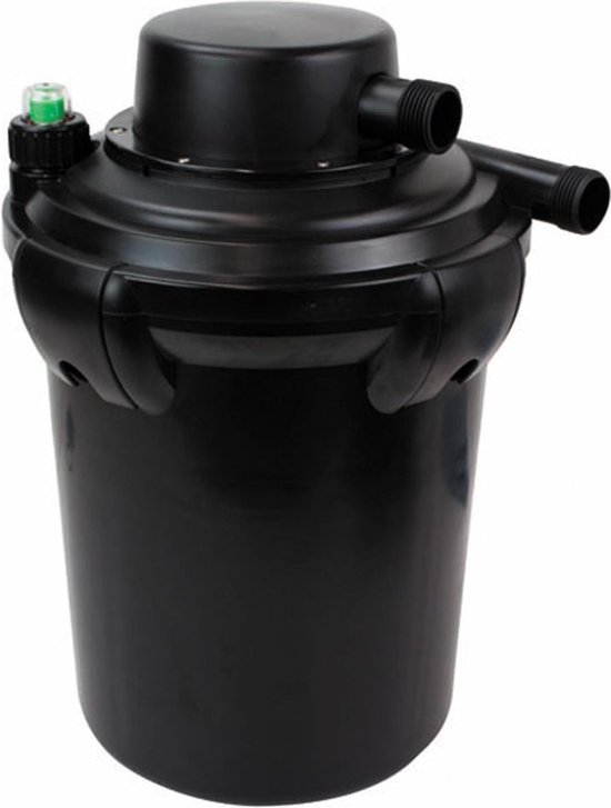 Aquaking Drukfilter Pf² 10 NG Vijverfilter Complete Set Incl. Vijverpomp, Waterslang & RVS Slangklemmen - Vijverpomp - Vijver - Vijverpomp voor in Vijver - UV Lamp Vijver - Vijverfilter