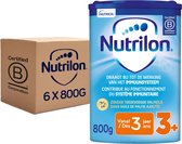 Nutrilon 3+ - Peuter Groeimelk Kinderen Vanaf 3 jaar - Babyvoeding in Poeder voor Flesvoeding - 6 x 800g