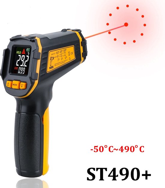 Strex Digitale Infrarood Thermometer - Bereik -50 t/m 550 °C - IR The