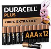 Bol.com Duracell Plus AAA - alkaline batterijen - 15V LR03 - 12 stuks aanbieding