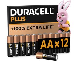 Duracell Plus AA - alkaline batterijen - 1,5V, LR6 - 12 stuks