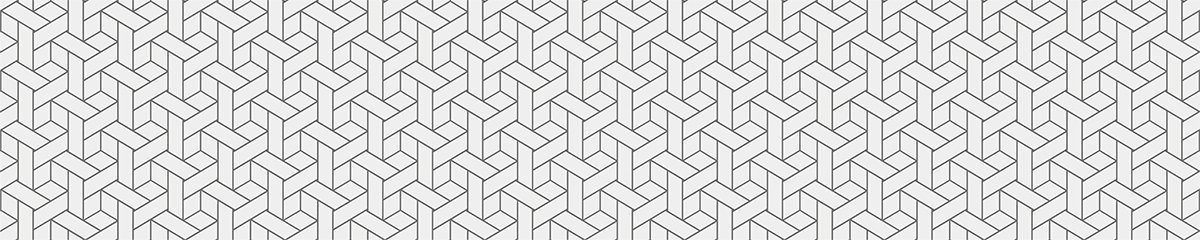 Privacy raamfolie - Langwerpig rechthoekig geometrisch patroon - Stickers voor ramen en do