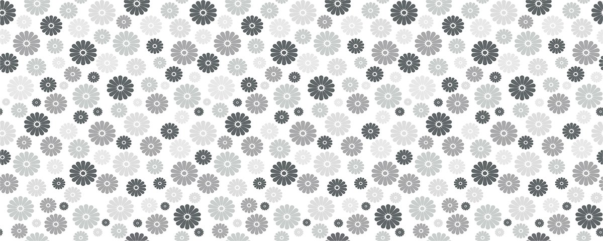 Privacy raamfolie - BLOEMEN IN GRIJSTINTEN - Stickers voor ramen en douchedeuren - 40x100c