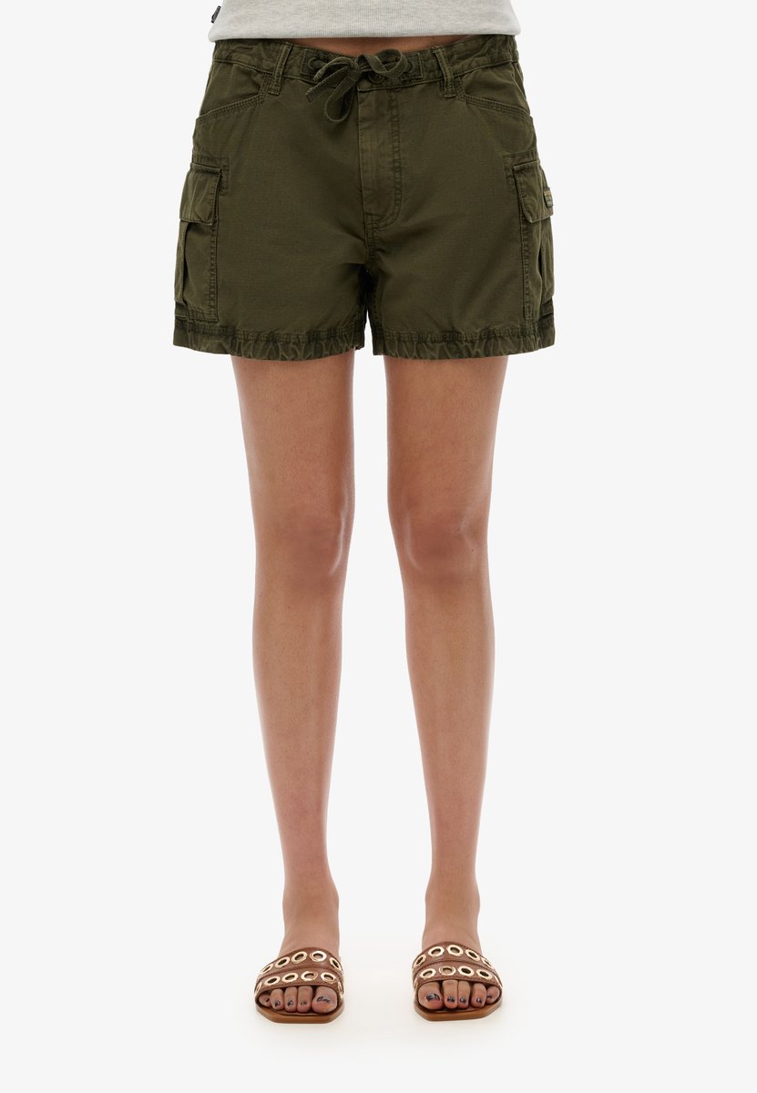 Superdry Cargo Short slanke pasvorm Dames Korte broeken Groen