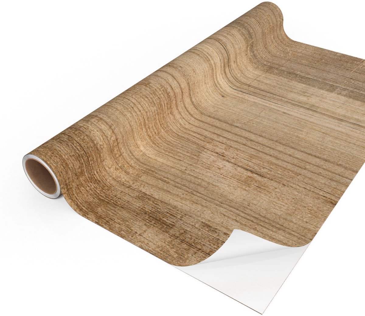 Zelfklevende vinylfolie op rol, per meter verkocht - Afwasbare sticker voor keukenmeubels, kasten en deuren - Vintage hout - 60x200cm