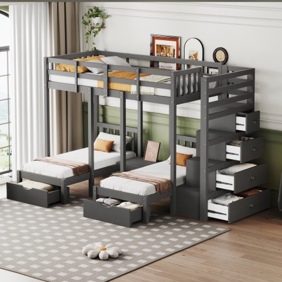Stapelbed massief grenenhout 90x200 cm kopen