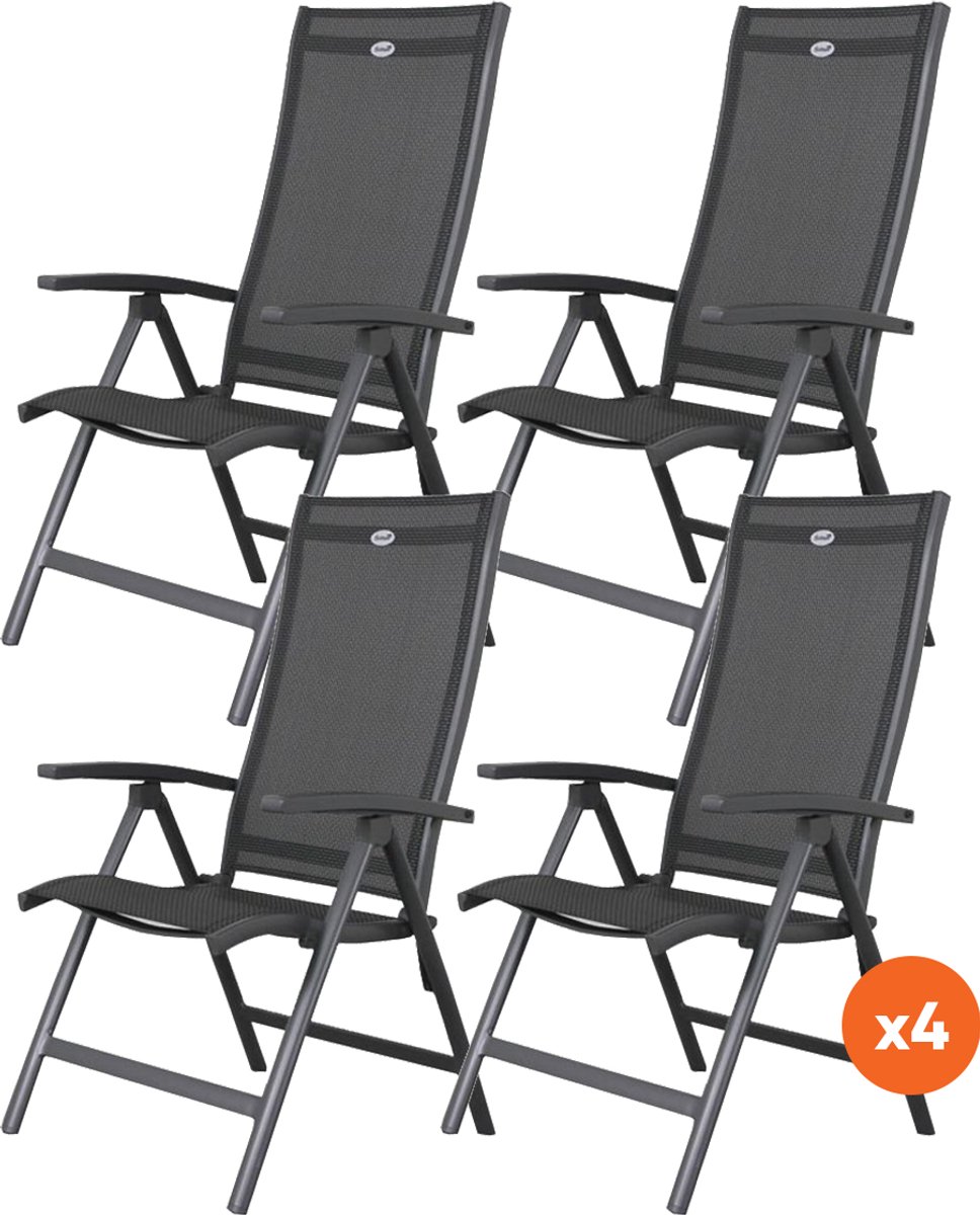 Set van 4 - Hartman Salvatore verstelbare tuinstoel