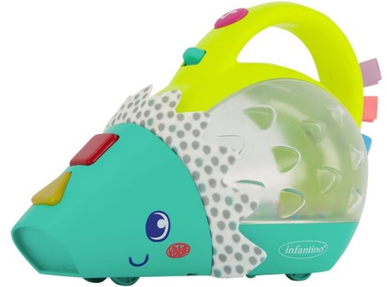 Infantino Push & Pop Kleine Muzikale Light-up Stofzuiger
