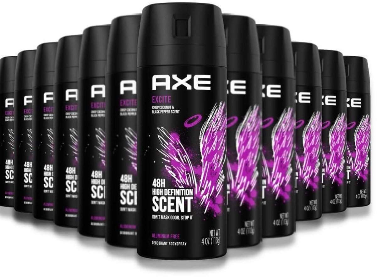 Goedkoopste AXE Deodorant / Bodyspray Excite - JUMBOPAK - 12 x 150 ml