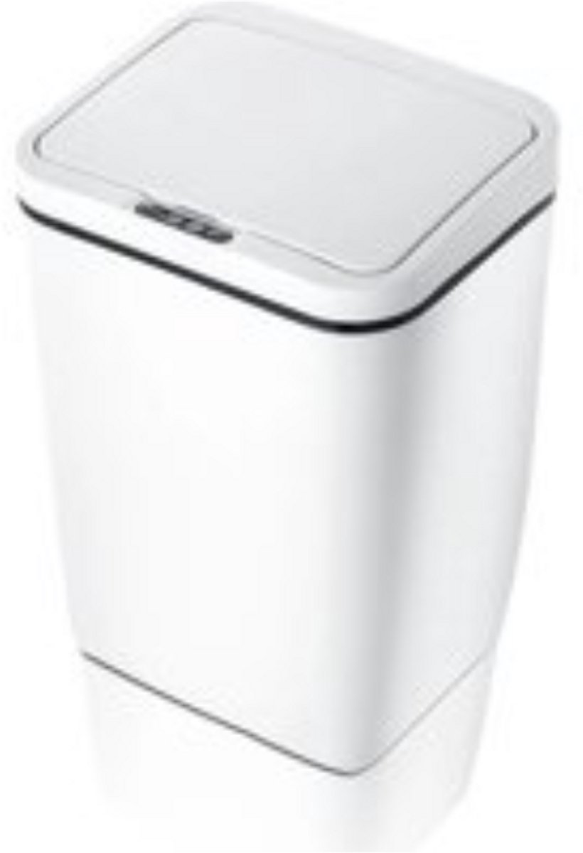 Goedkoopste RM Store® - Slimme Prullenbak - Elektrische Prullenbak - Automatische Senso - Badkamer - Keuken - 9 L - Wit - 20 x 20 x 29 cm.