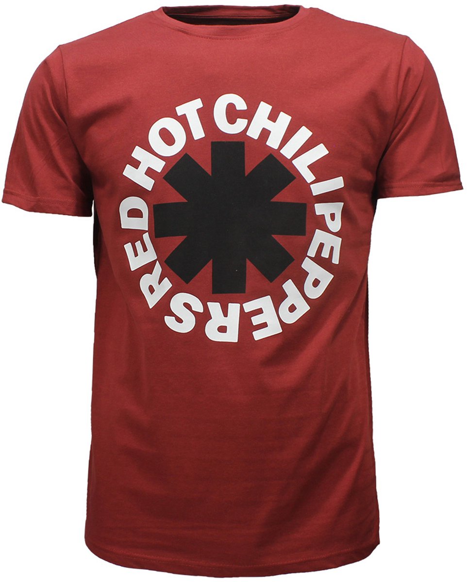 Red Hot Chili Peppers Asterisk T-Shirt Rood - Officiële Merchandise - M