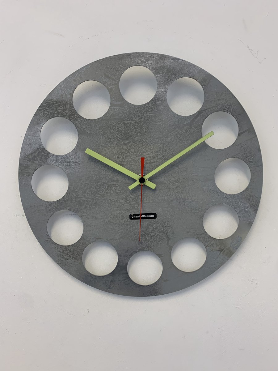 MOSACLOCK GREY LABEL Wandklok Modern Industrieel Design