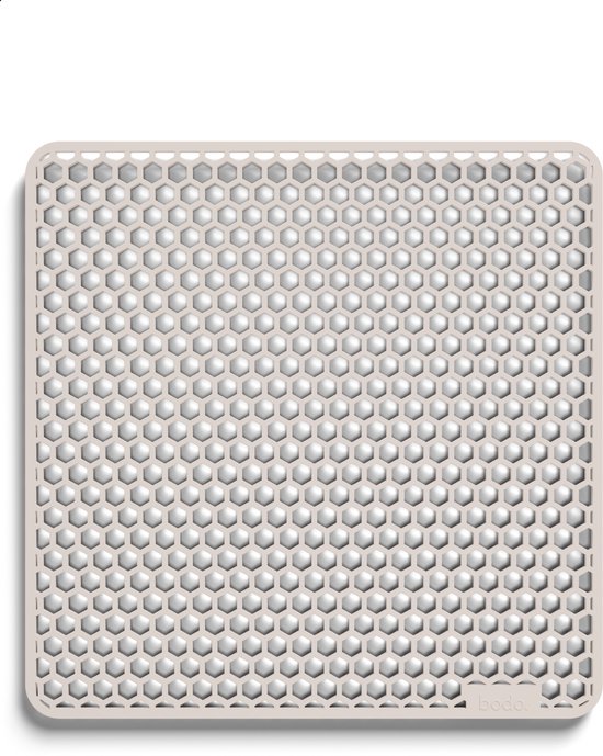 Bodo® – Tapis d'évier en Siliconen beige - 37 x 37 cm - Accessoires de vêtements pour bébé de Cuisine - Protecteur d'évier pour 40 x 50 cm - Sous-verres en Siliconen - Anti rayures - Accessoires de vêtements pour bébé d'évier