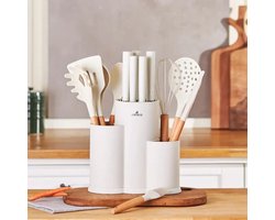 Karaca Burby – 14-delige Messen en Keukengerei Set – Creme