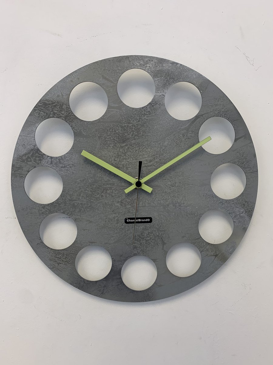 MOSACLOCK GREY LABEL Wandklok Modern Industrieel Design