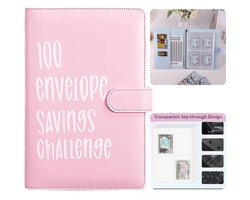 Home & Marker - Spaarmapje Geld - Spaarmap - Spaarpot - Geld Sparen - Money Planner - Roze - BUDGETRA