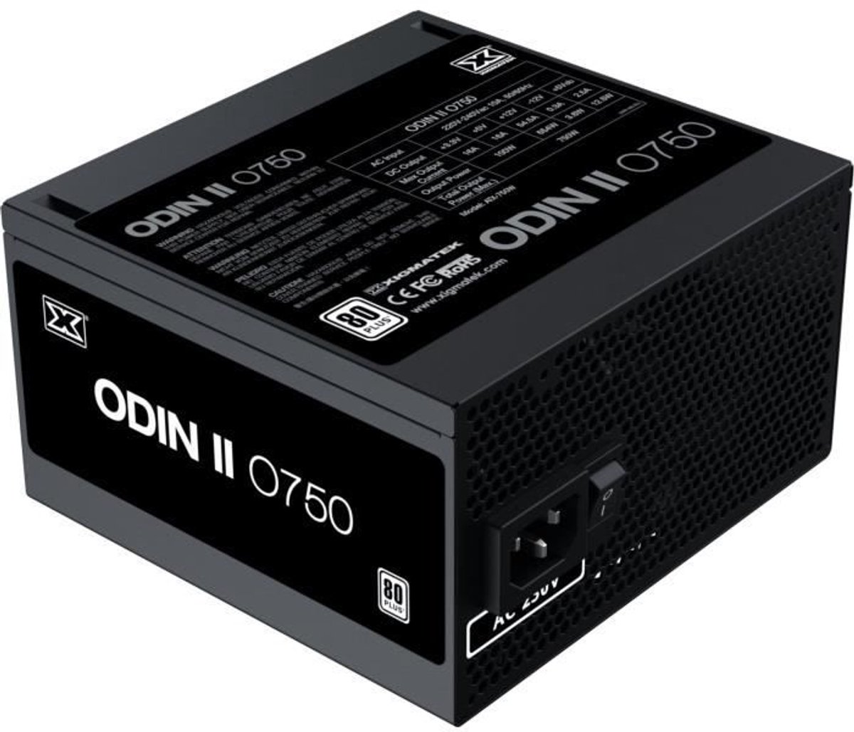 Xigmatek Odin Ii Power Supply Unit 750 W 20+4 Pin Atx Atx Zwart voeding - afbeelding 2