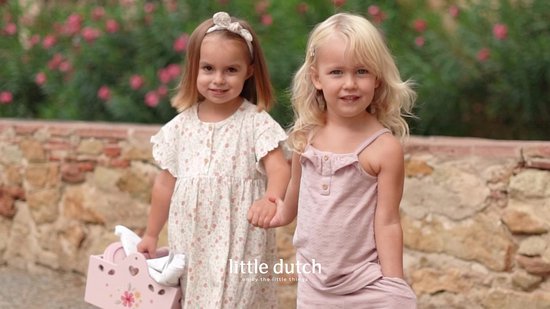 Small foot 9980 Picknickmand blikken servies van gevlochten hout