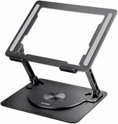 Sounix Laptop Standaard Ergonomisch Aluminium - 360* Draaibaar - Universeel 10 tot 16 inch - Aluminium - Alle laptops - Ergonomisch - Zwart