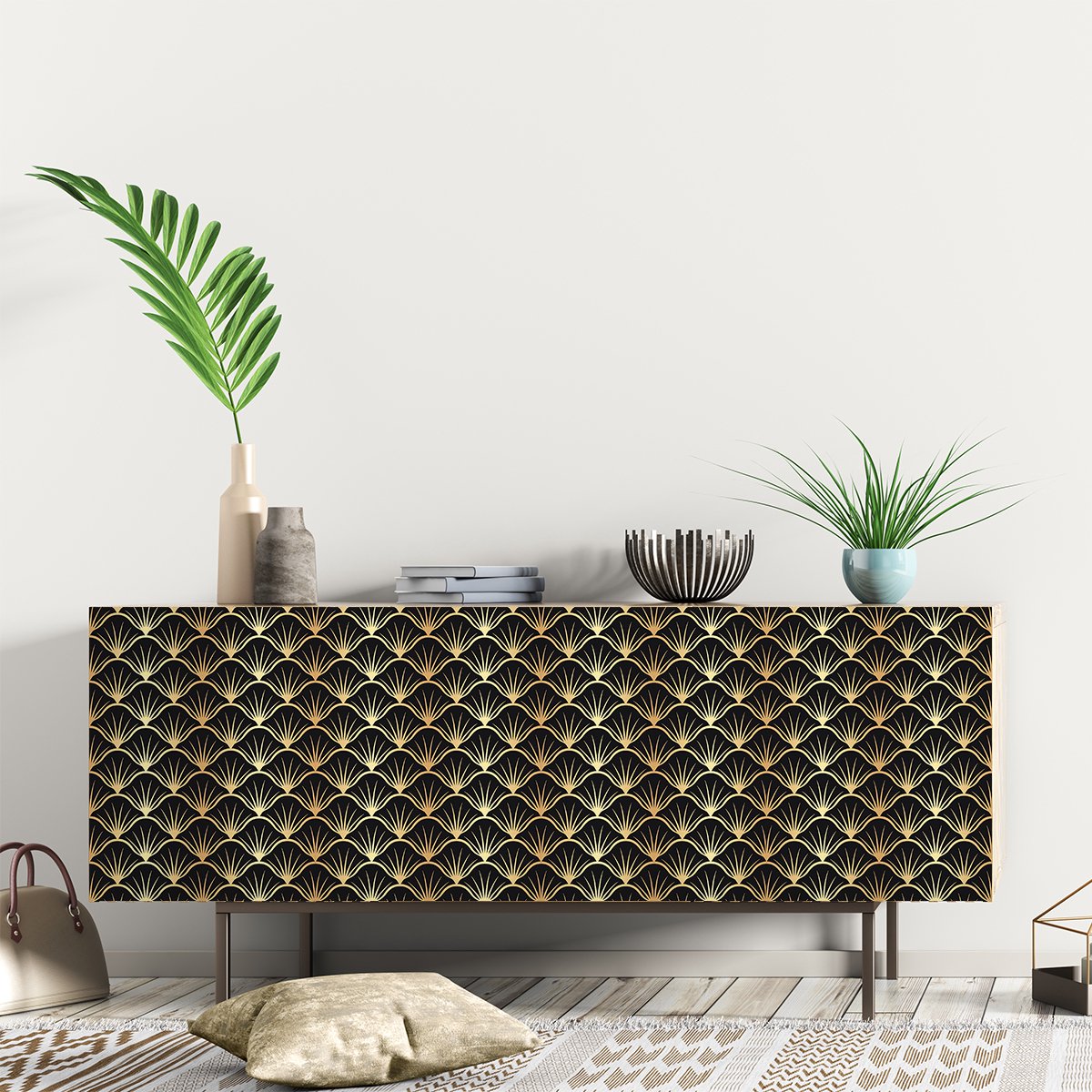 Ambiance Sticker Scandinavische meubelsticker Pankraz 60 x 90 cm Multi color