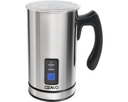 Elektrische Melkopschuimer Roestvrij staal voor Warme en Koude Melk, 240 ml Capaciteit, 500 W, Ideaal voor Cappuccino en Latte Macchiato