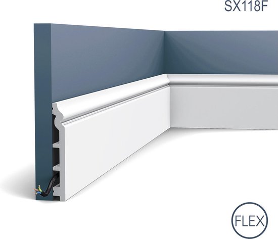 Encadrement De Porte Orac Decor DX174F LUXXUS Encadrement De Porte Moulure Flexible Plinthe Cimaise Design Intemporel Classique Blanc 82925105