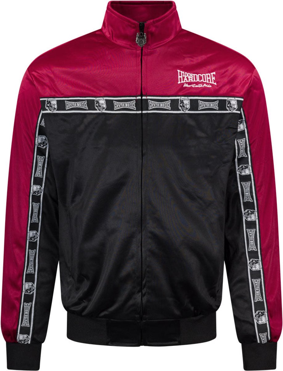 100% Hardcore Trainingsjack Branded Rage Bordeaux - Maat: XS