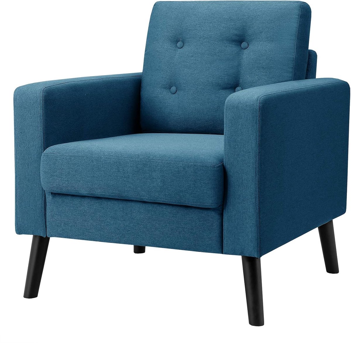 GranMaison Fauteuil - Relaxzetel - Relaxstoel - Relaxfauteuil - Stoel - Met armleuning - Voor één Persoon - Blauw Blauw-1